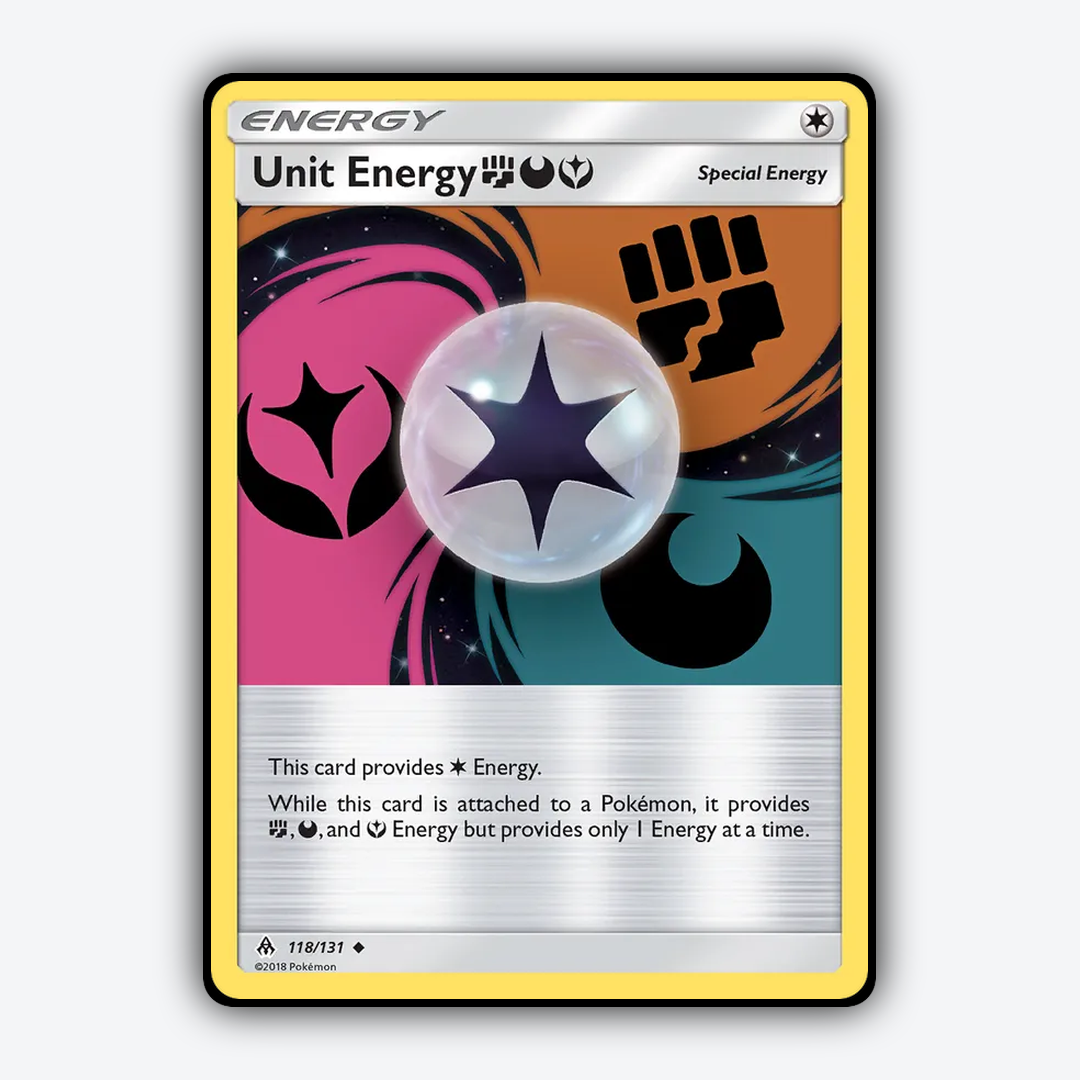 Unit Energy FightingDarknessFairy 118/131 - Forbidden Light Set - Card Rug