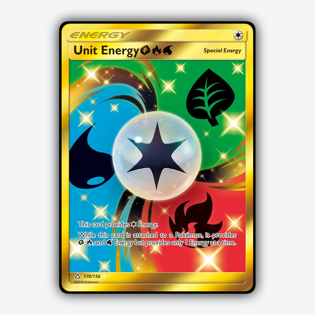Unit Energy GrassFireWater 170/156 - Ultra Prism Set - Card Rug