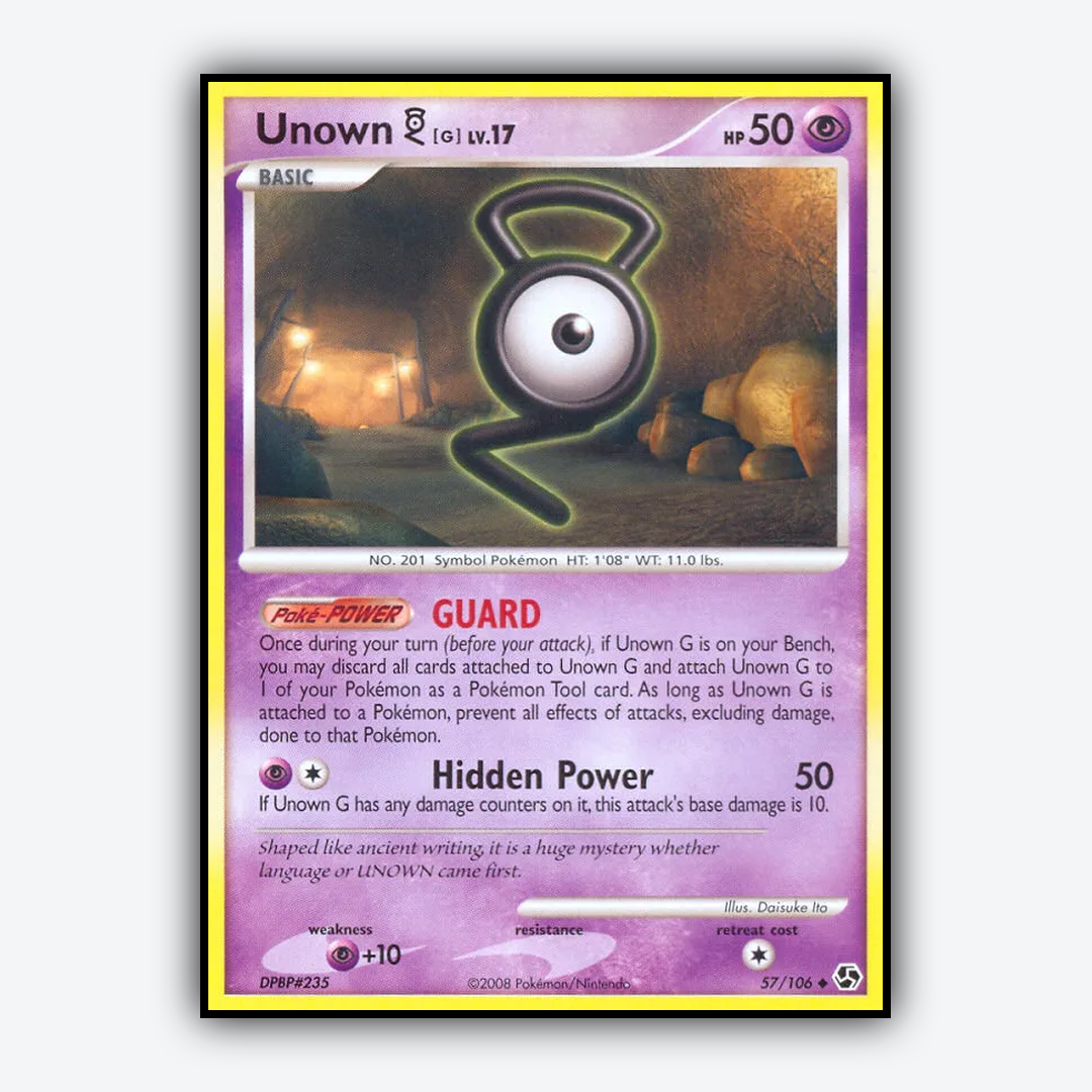 Unown G 057/106 - Great Encounters Set - Card Rug