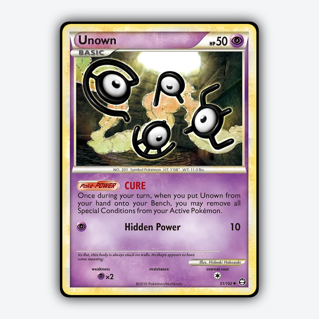 Unown 051/102 - HS—Triumphant Set - Card Rug