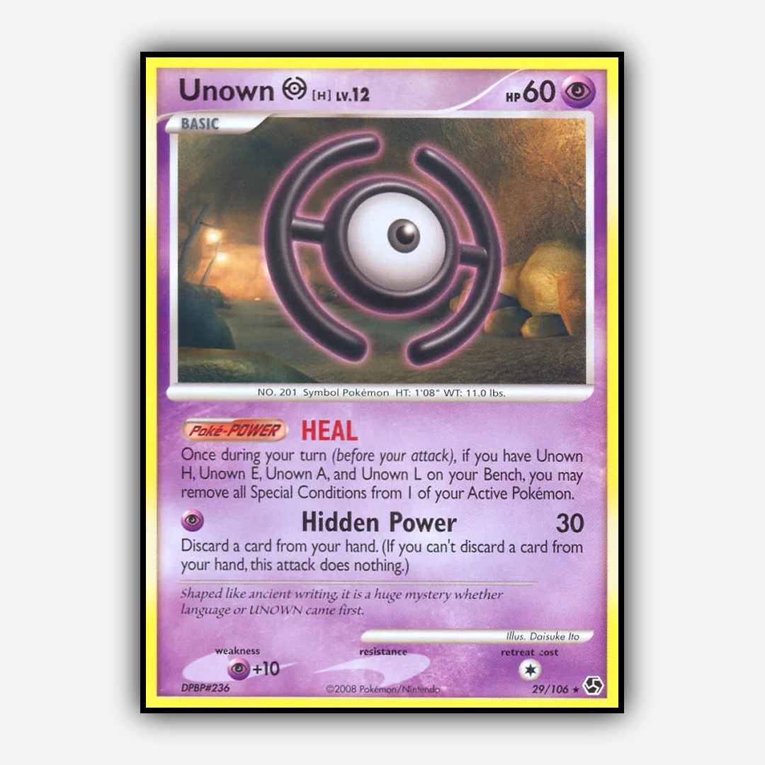 Unown H 029/106 - Great Encounters Set - Card Rug