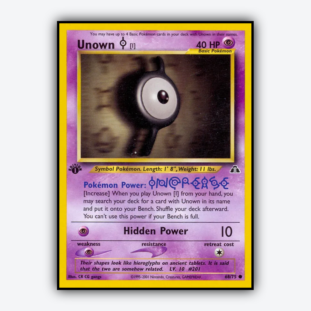 Unown [I] 068/75 - Neo Discovery Set - Card Rug