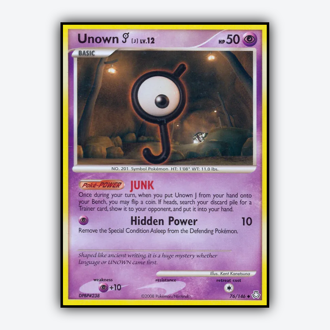 Unown J 076/146 - Legends Awakened Set - Card Rug