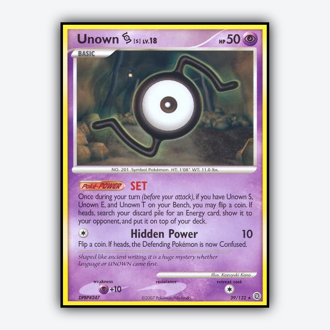 Unown S 039/132 - Secret Wonders Set - Card Rug