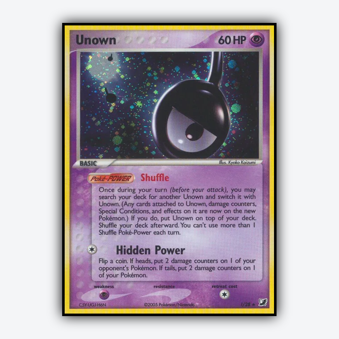 Unown !/115 - Unseen Forces Set - Card Rug