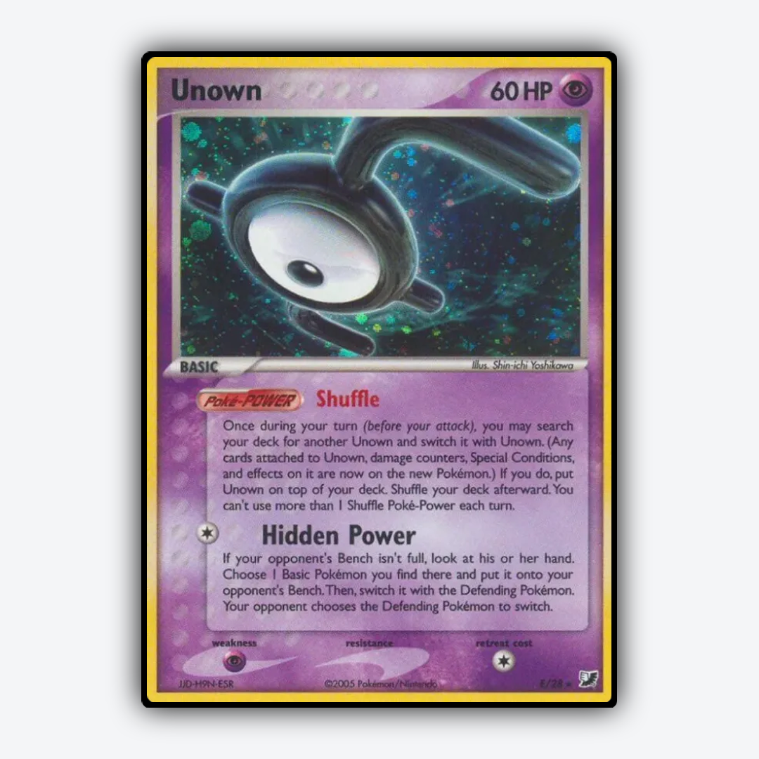 Unown E/115 - Unseen Forces Set - Card Rug