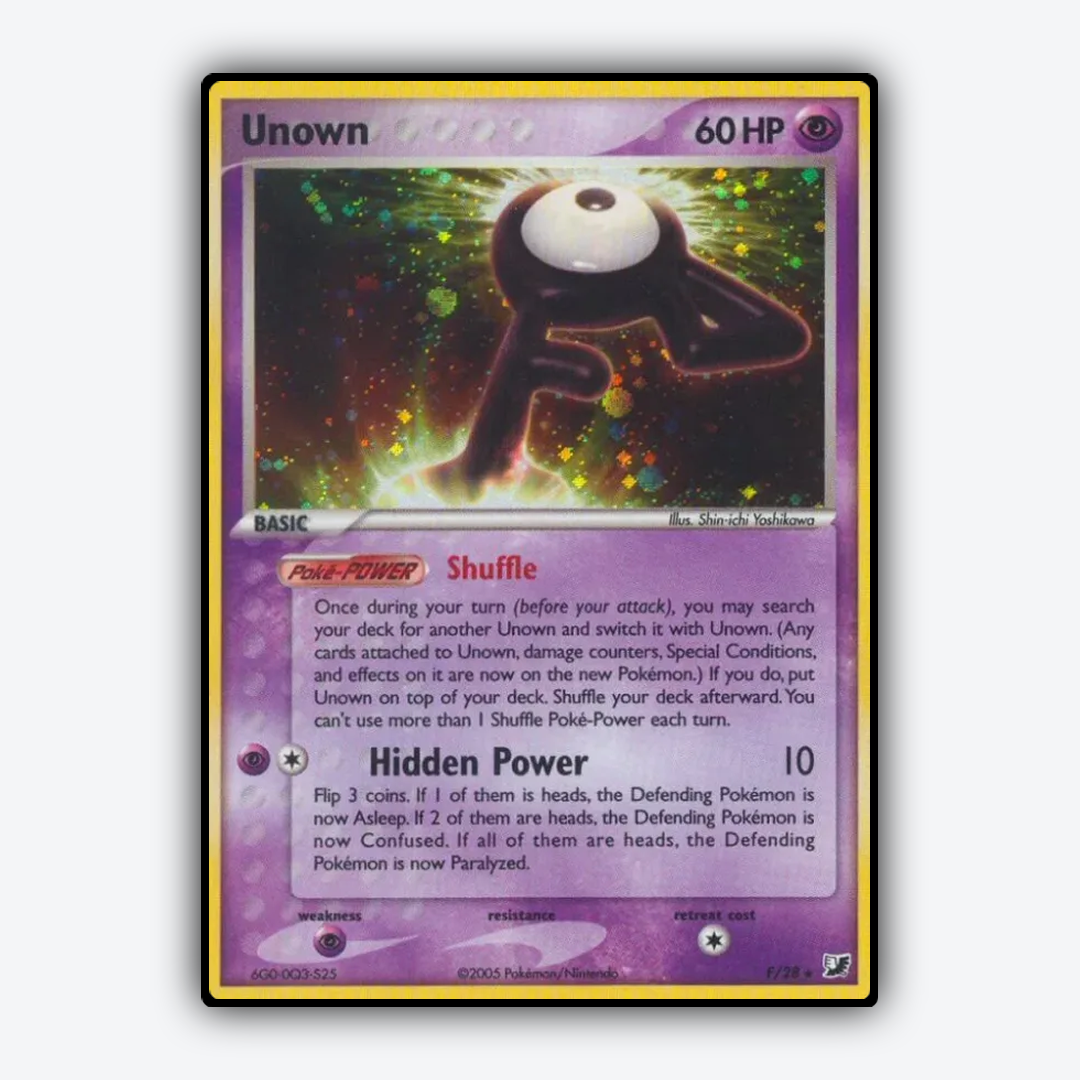 Unown F/115 - Unseen Forces Set - Card Rug