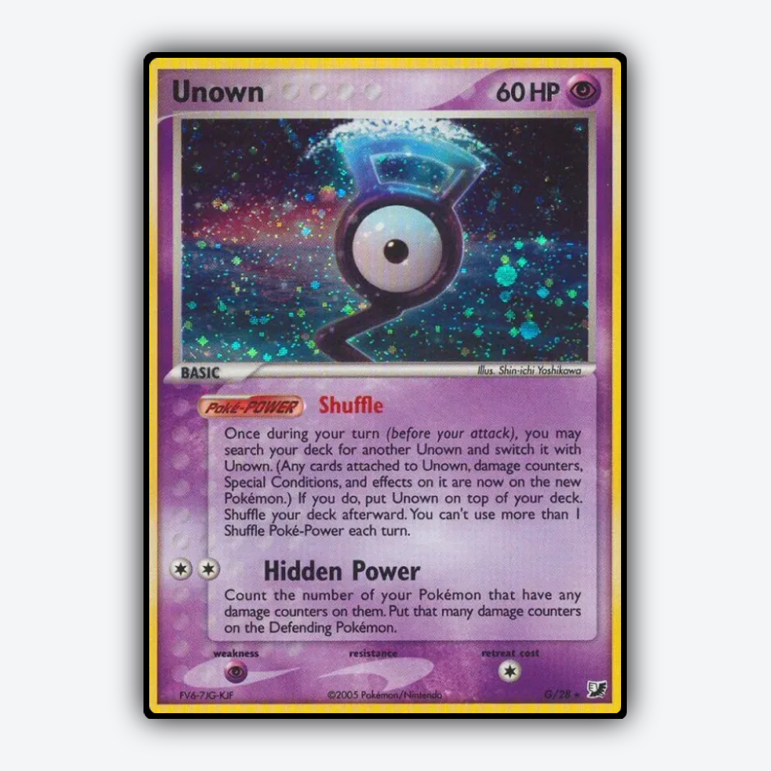 Unown G/115 - Unseen Forces Set - Card Rug