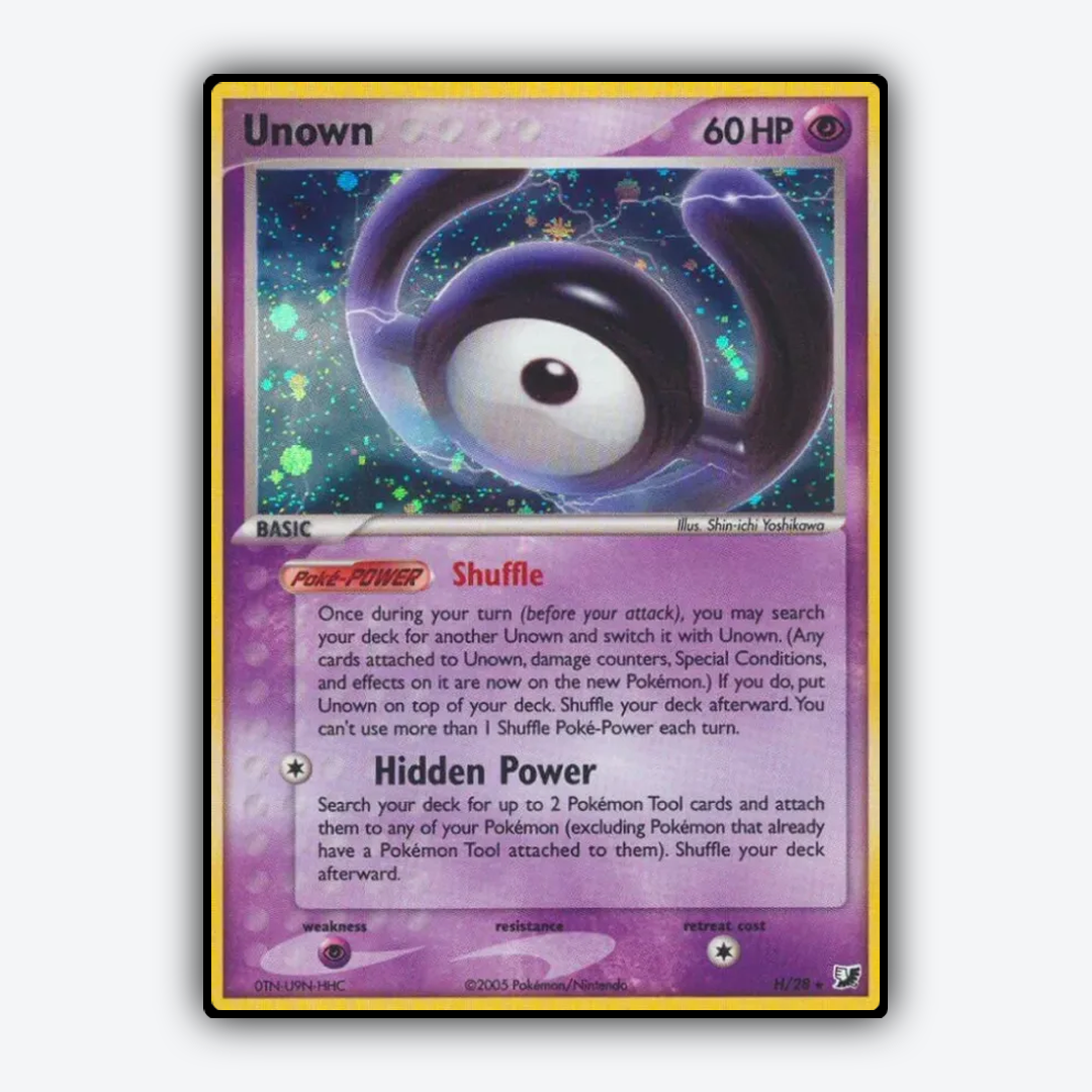 Unown H/115 - Unseen Forces Set - Card Rug