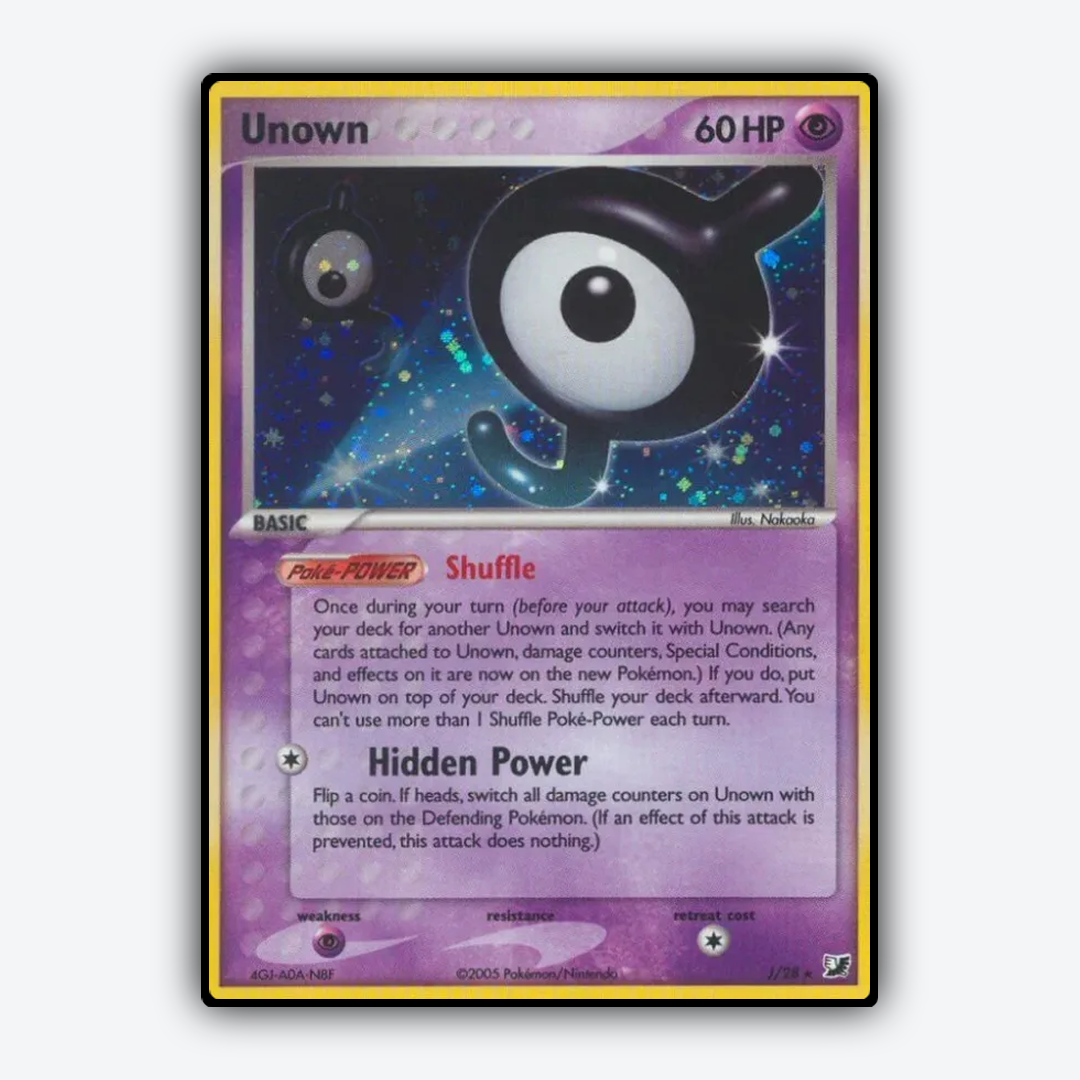 Unown J/115 - Unseen Forces Set - Card Rug