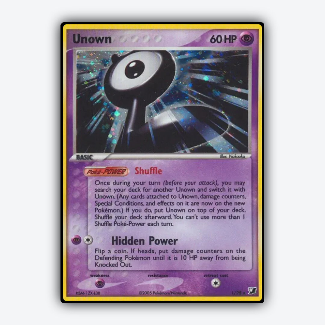 Unown L/115 - Unseen Forces Set - Card Rug