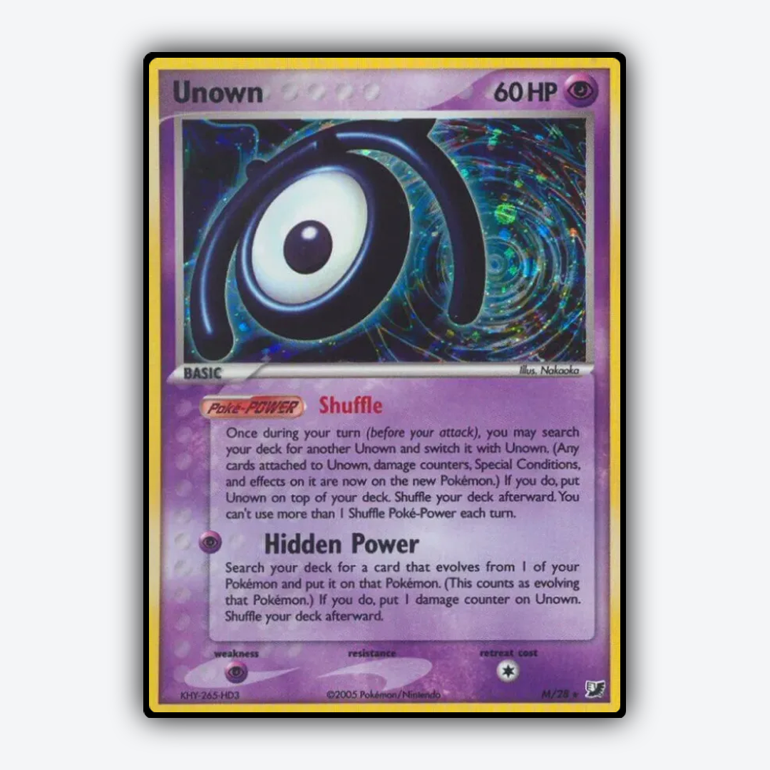 Unown M/115 - Unseen Forces Set - Card Rug