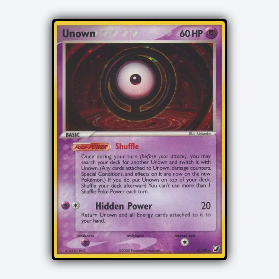 Unown O/115 - Unseen Forces Set - Card Rug