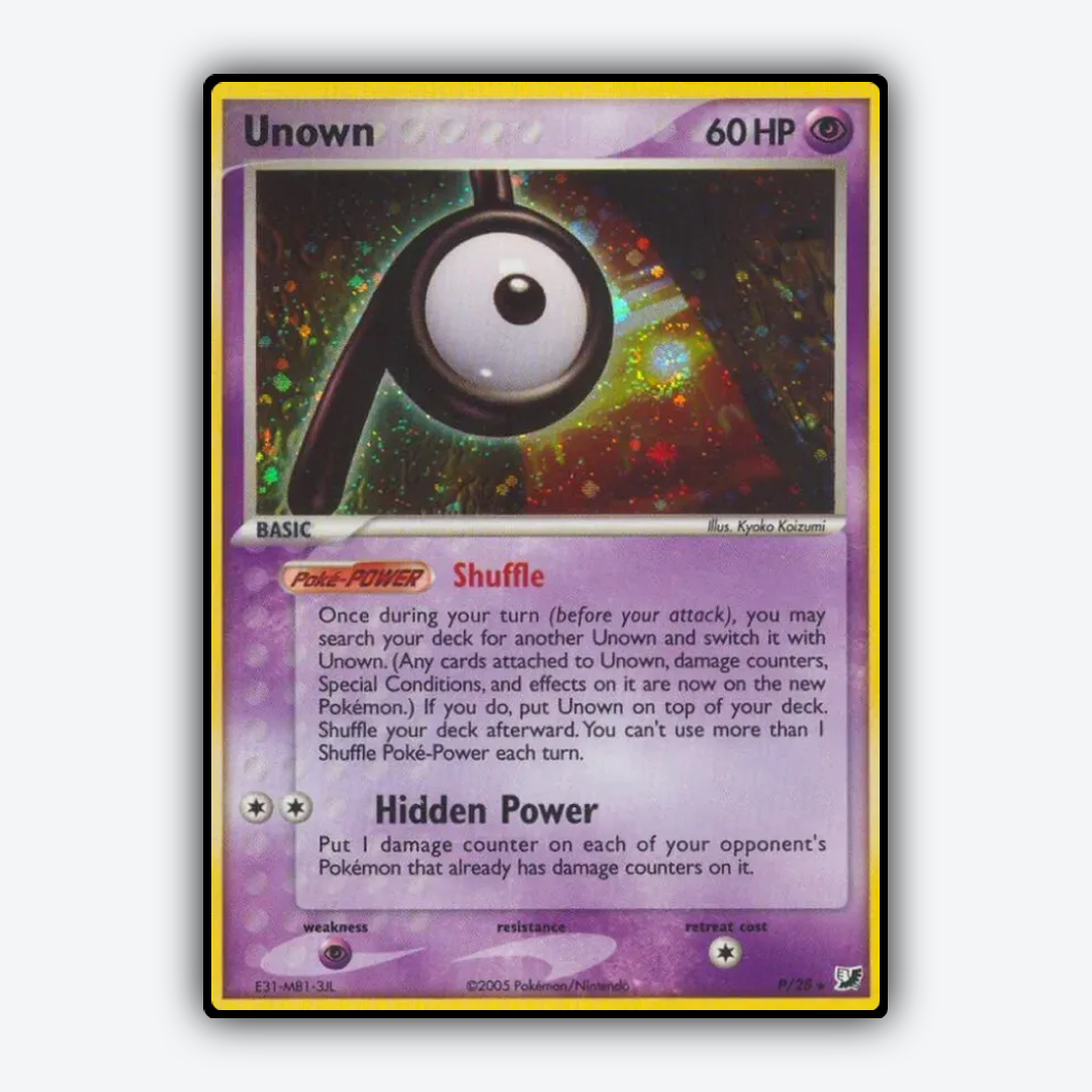 Unown P/115 - Unseen Forces Set - Card Rug