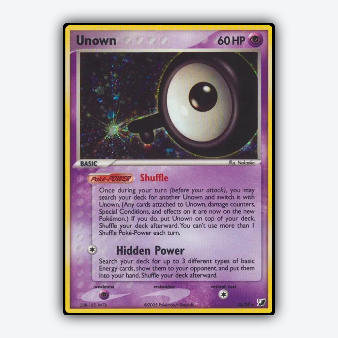 Unown Q/115 - Unseen Forces Set - Card Rug