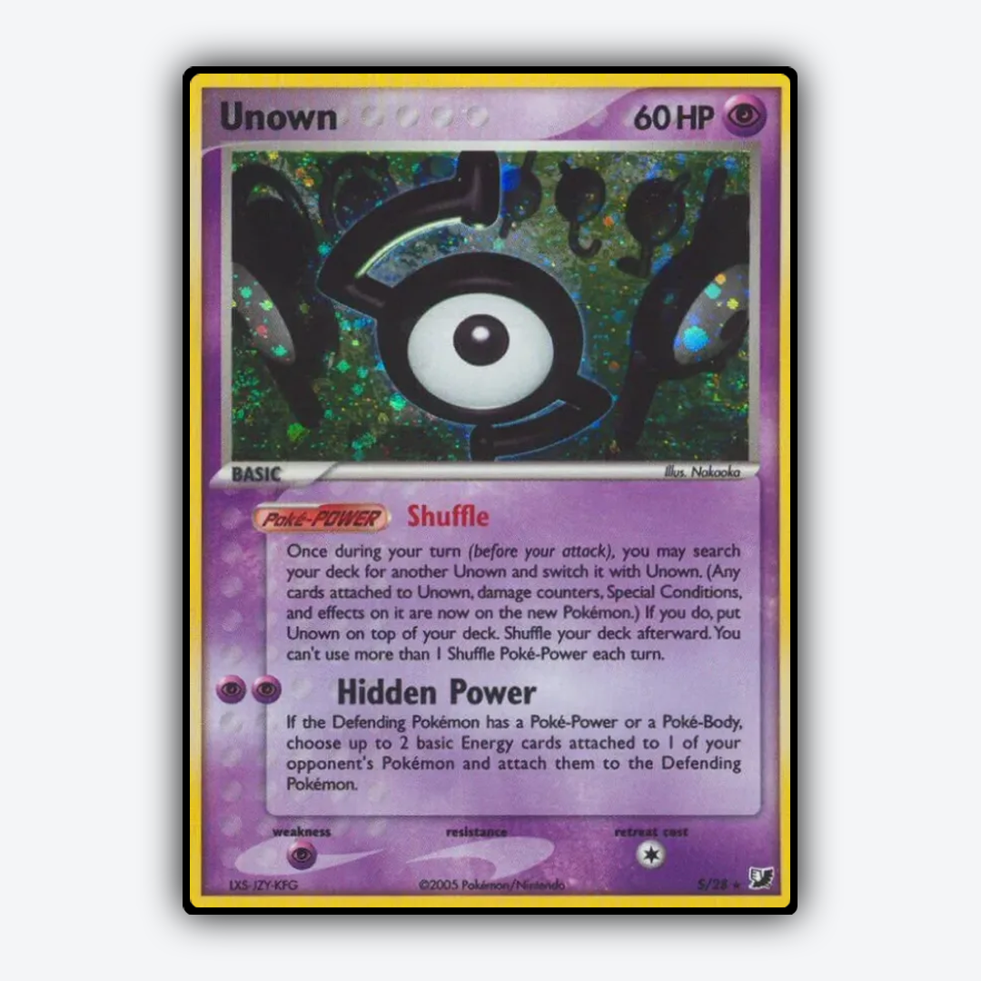 Unown S/115 - Unseen Forces Set - Card Rug