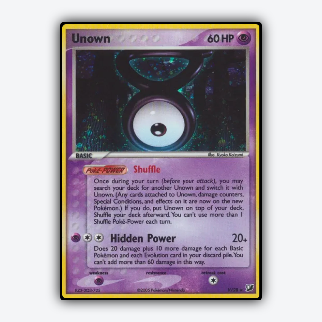 Unown V/115 - Unseen Forces Set - Card Rug