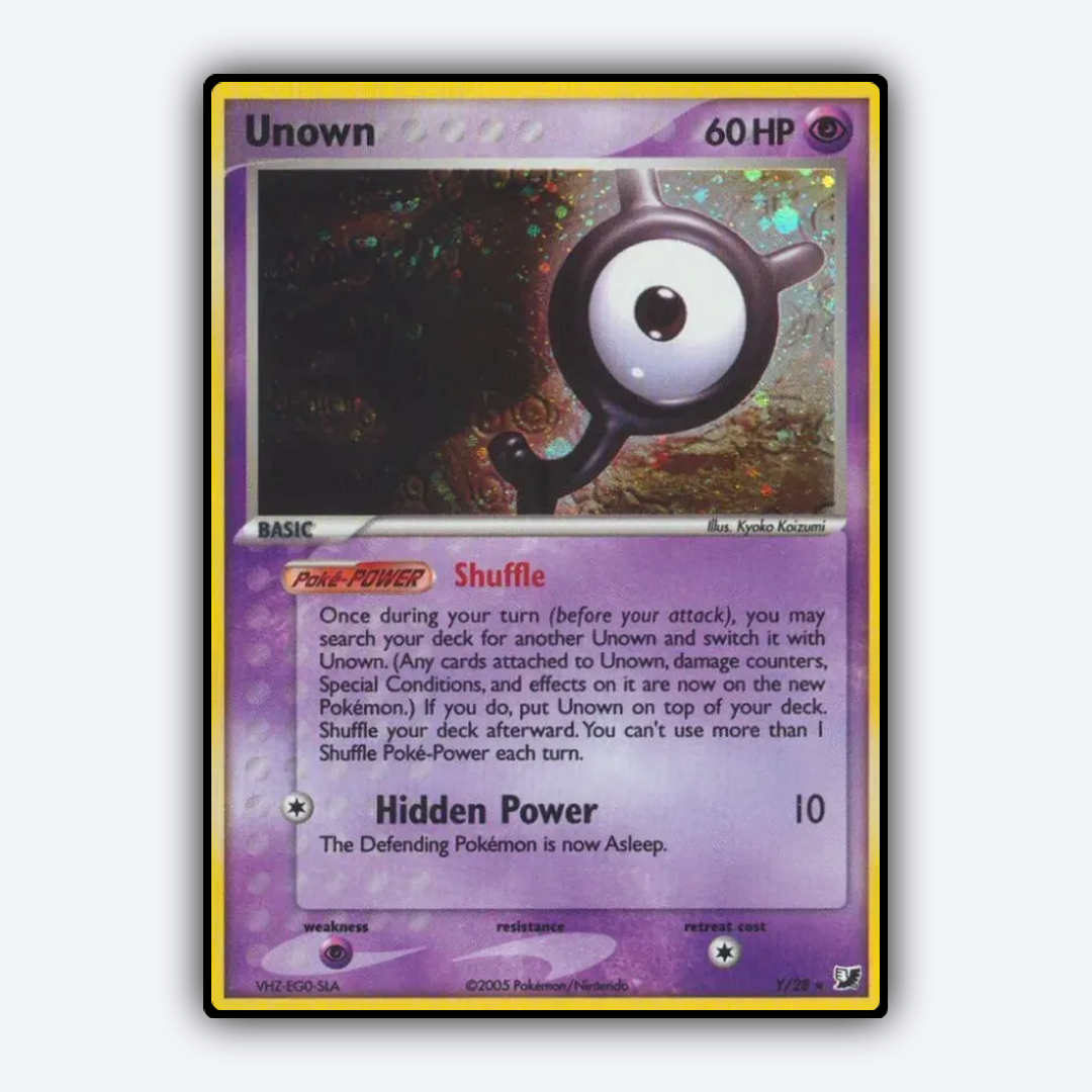 Unown Y/115 - Unseen Forces Set - Card Rug