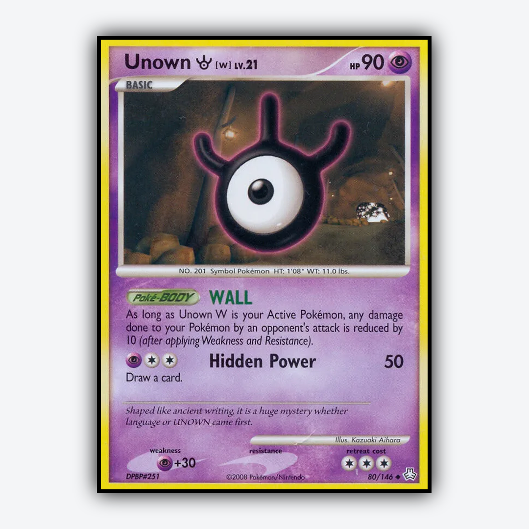 Unown W 080/146 - Legends Awakened Set - Card Rug