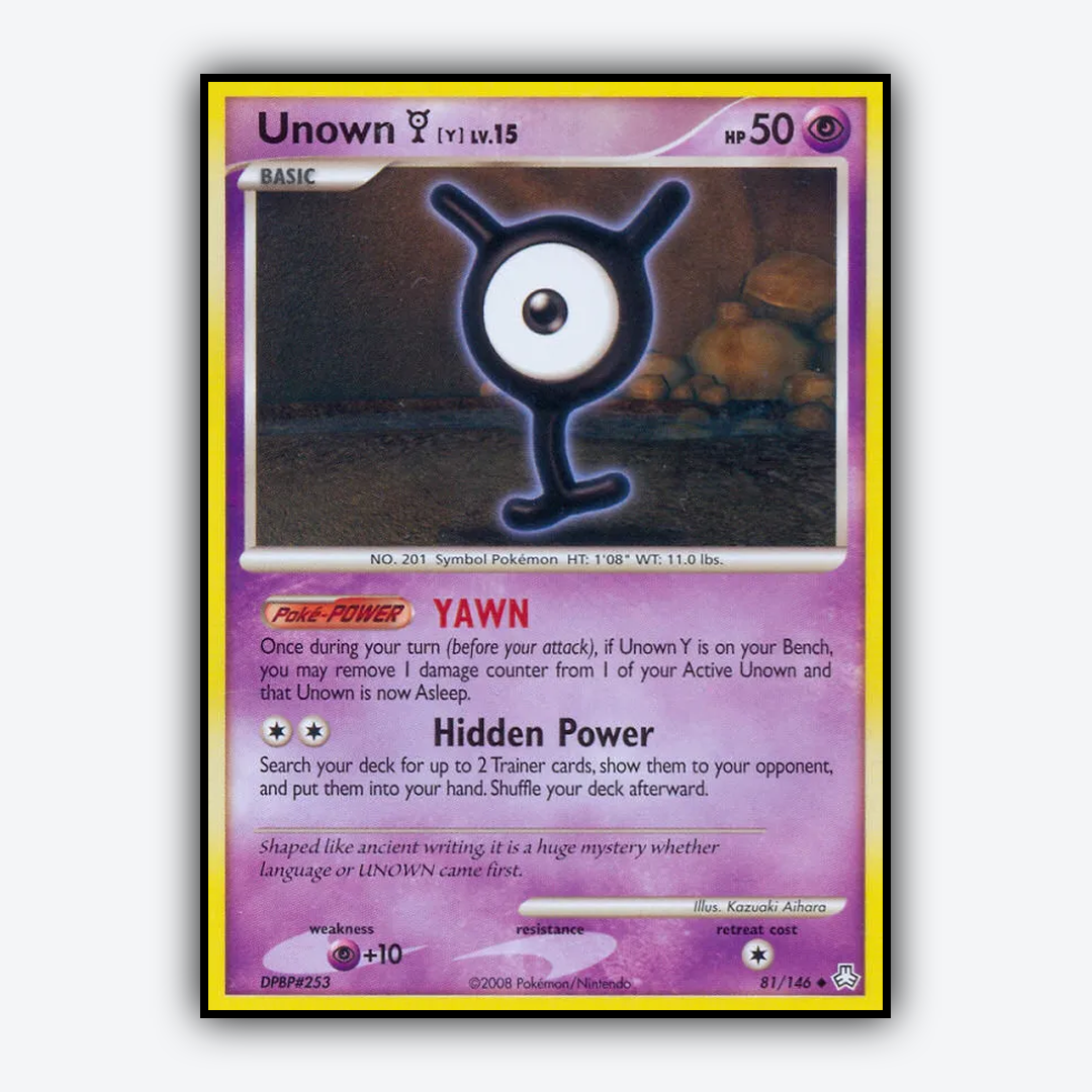 Unown Y 081/146 - Legends Awakened Set - Card Rug