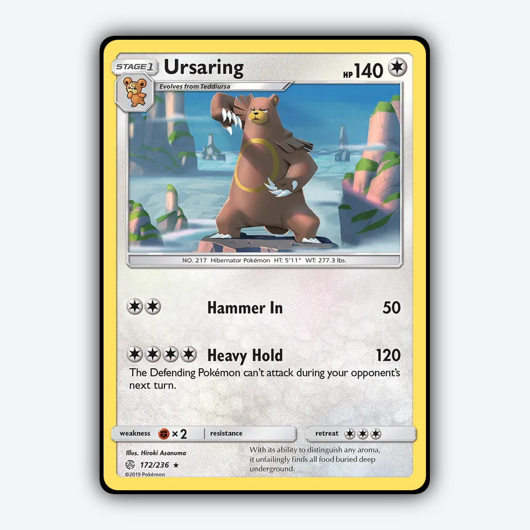 Ursaring 172/236 - Cosmic Eclipse Set - Card Rug