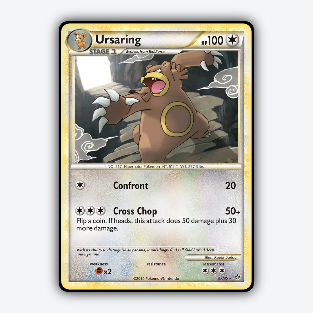 Ursaring 027/95 - HS—Unleashed Set - Card Rug