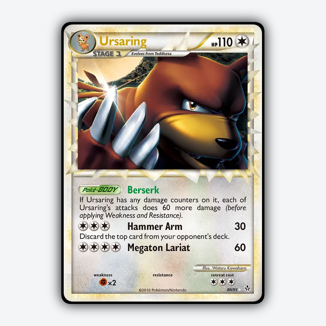 Ursaring 089/95 - HS—Unleashed Set - Card Rug