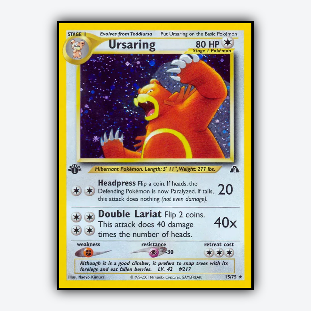 Ursaring 015/75 - Neo Discovery Set - Card Rug