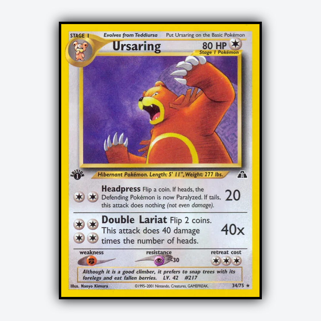 Ursaring 034/75 - Neo Discovery Set - Card Rug