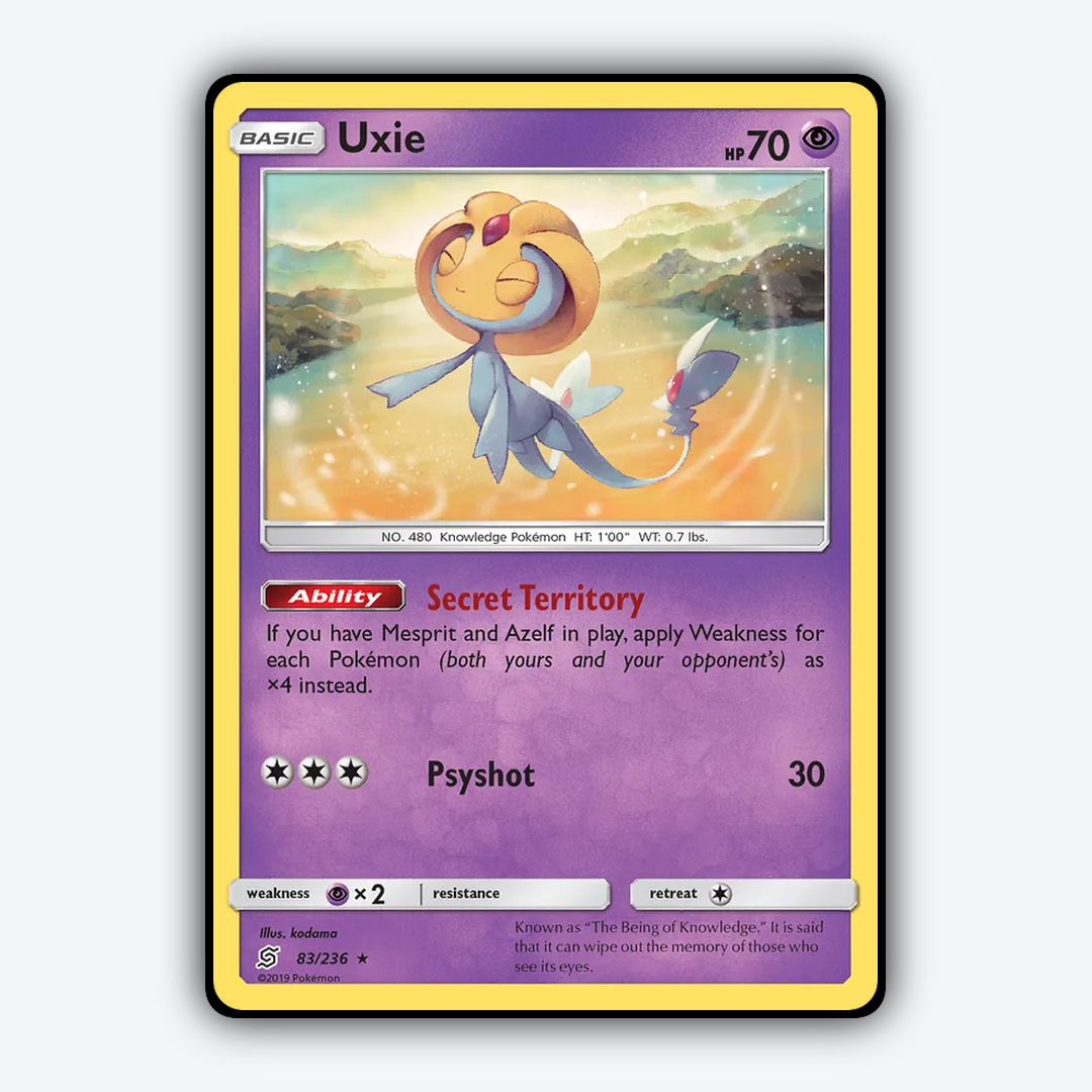 Uxie 083/236 - Unified Minds Set - Card Rug