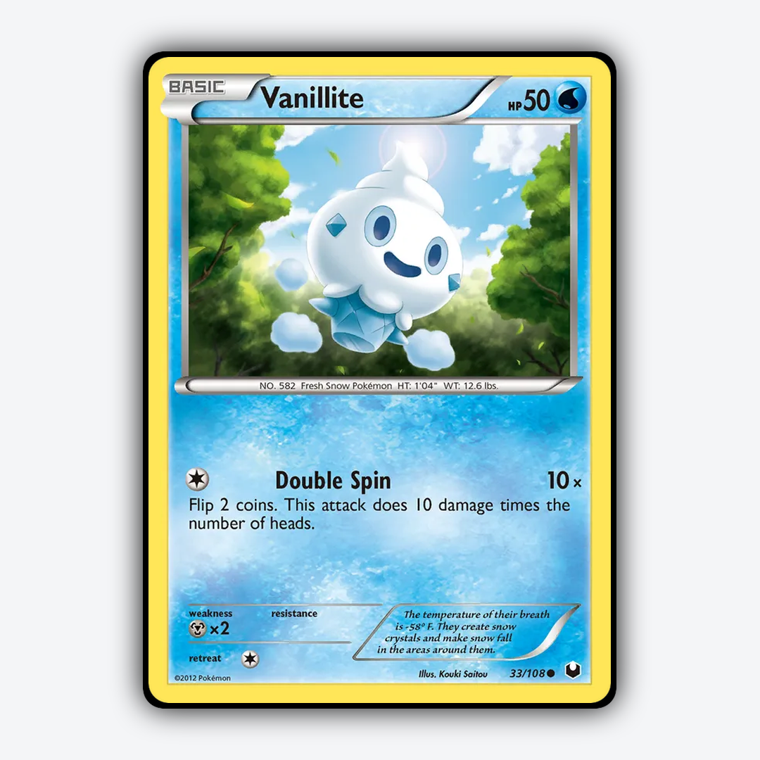 Vanillite 033/108 - Dark Explorers Set - Card Rug