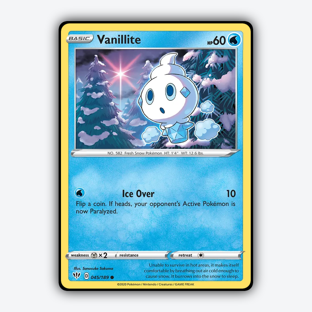 Vanillite 045/189 - Darkness Ablaze Set - Card Rug