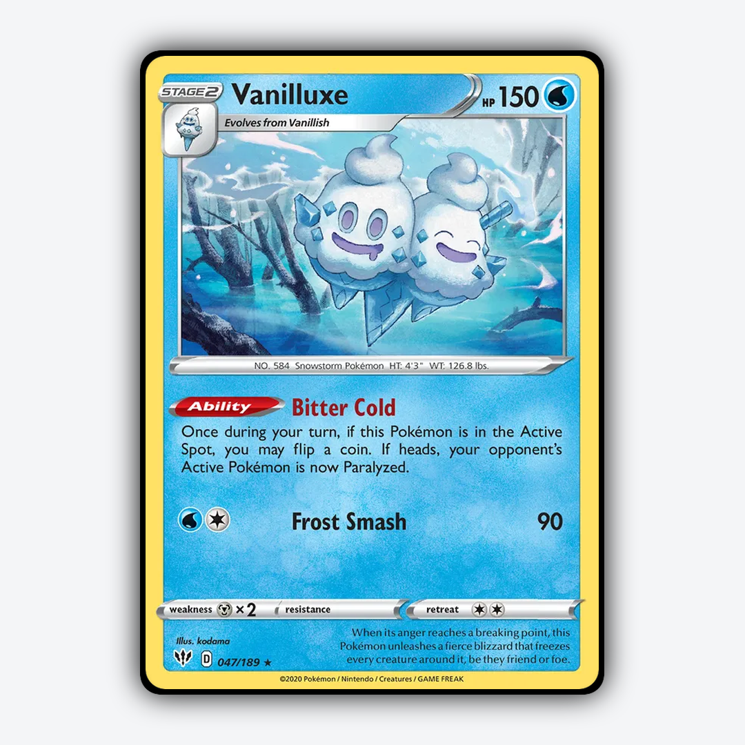 Vanilluxe 047/189 - Darkness Ablaze Set - Card Rug
