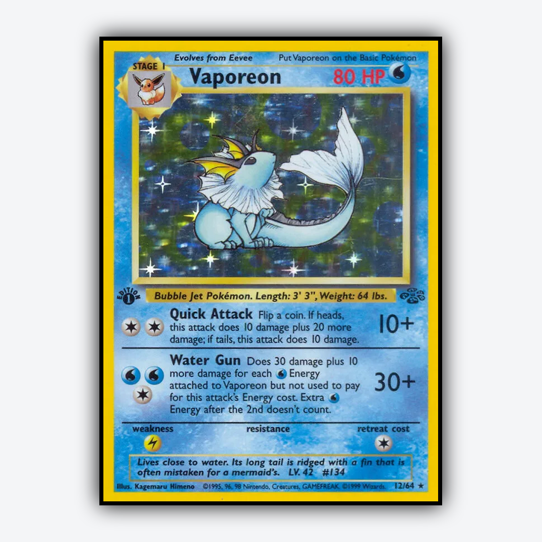 Vaporeon 012/64 - Jungle Set - Card Rug