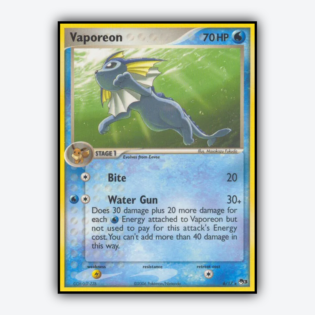 Vaporeon 006/17 - POP Series 3 Set - Card Rug
