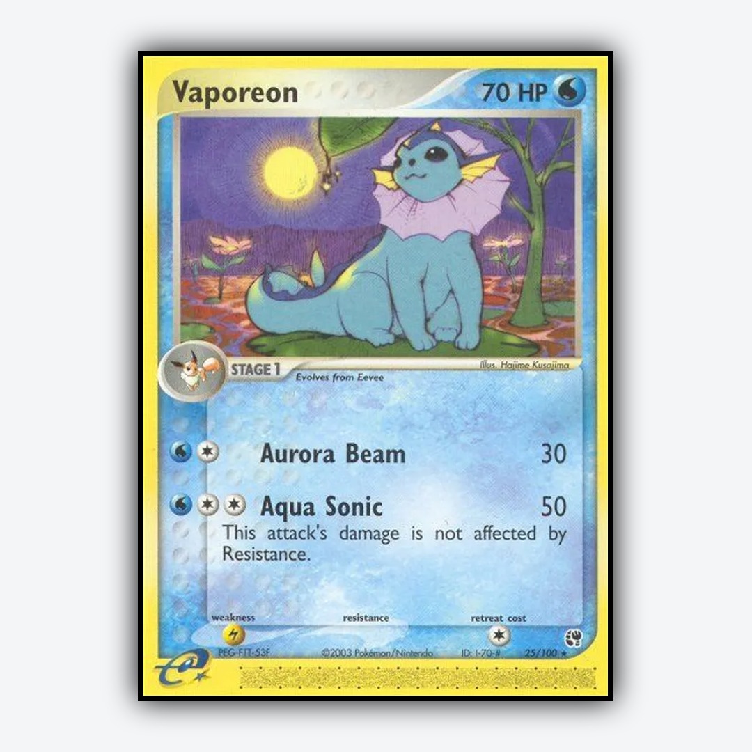 Vaporeon 025/100 - Sandstorm Set - Card Rug