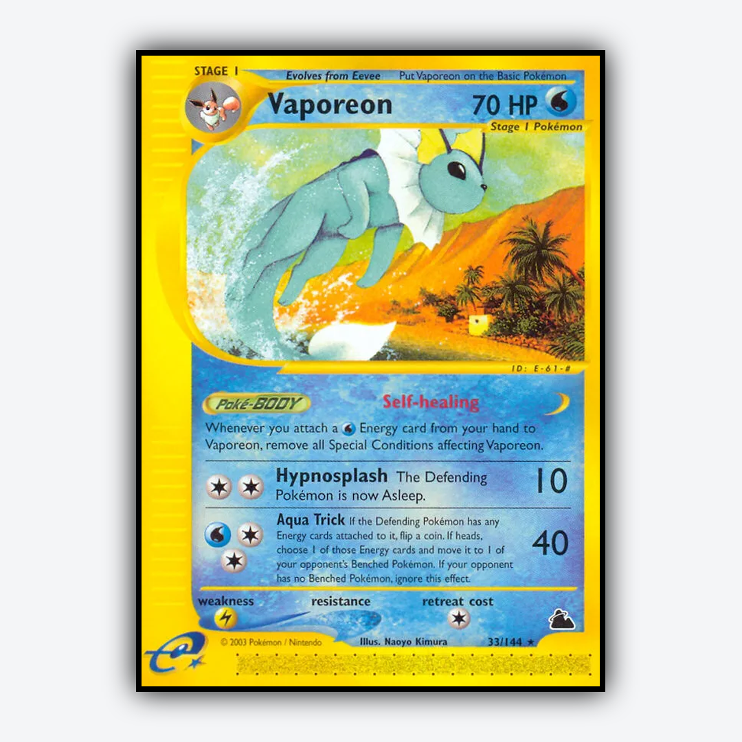 Vaporeon 033/144 - Skyridge Set - Card Rug