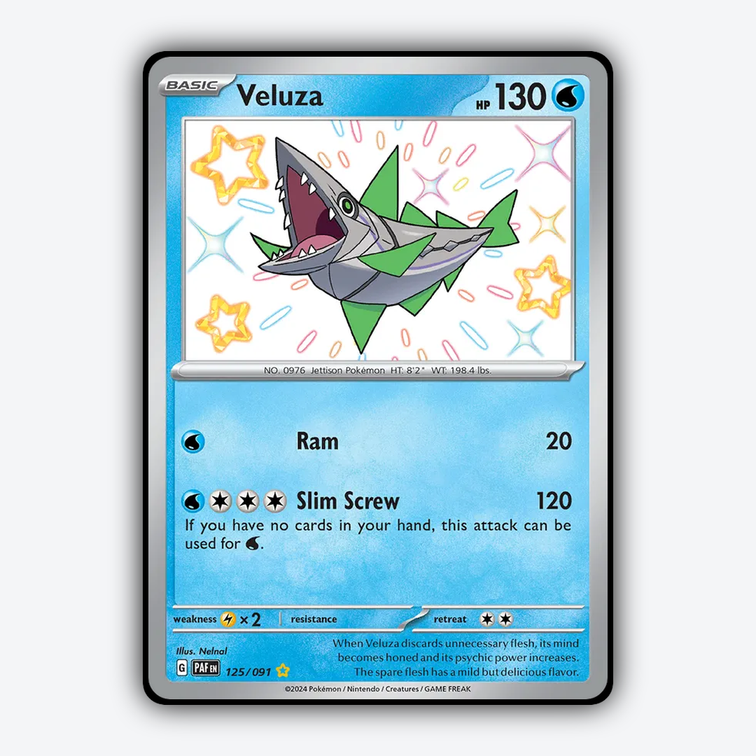 Veluza #125 - Paldean Fates Set - Card Rug