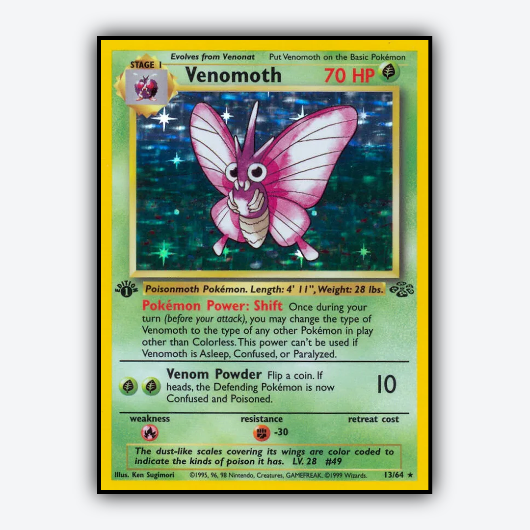 Venomoth 013/64 - Jungle Set - Card Rug