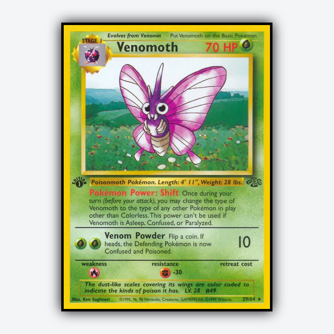Venomoth 029/64 - Jungle Set - Card Rug
