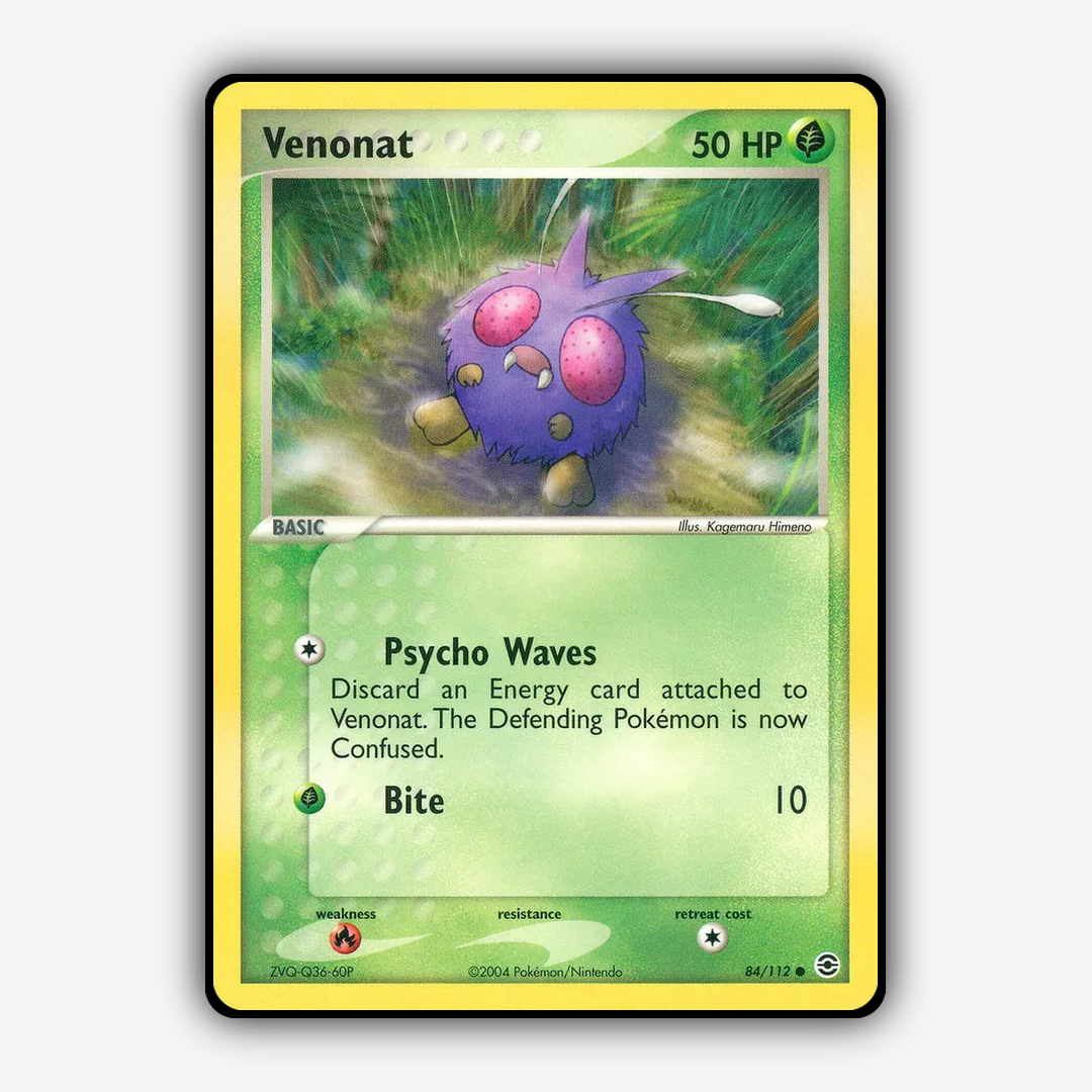 Venonat 084/112 - FireRed & LeafGreen Set - Card Rug
