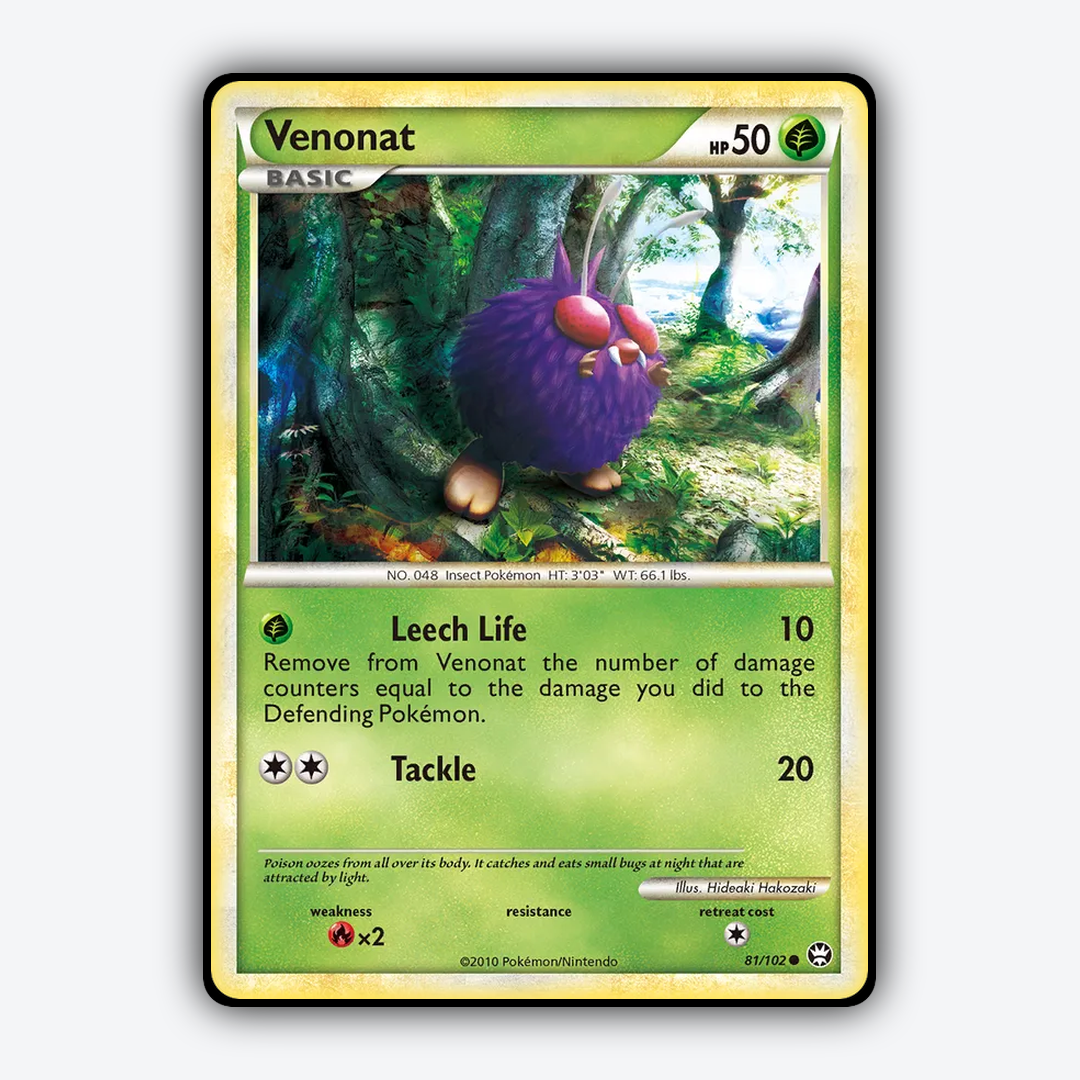 Venonat 081/102 - HS—Triumphant Set - Card Rug