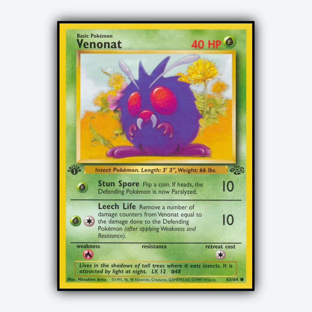 Venonat 063/64 - Jungle Set - Card Rug