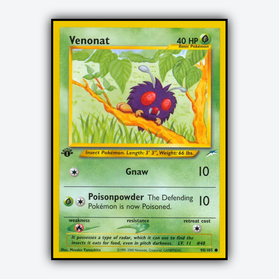 Venonat 090/105 - Neo Destiny Set - Card Rug