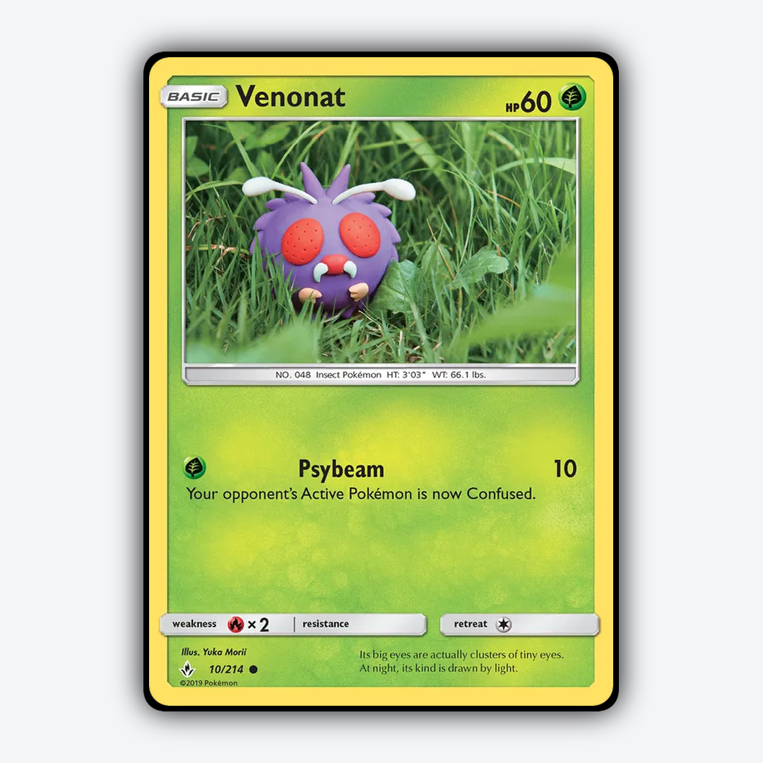 Venonat 010/214 - Unbroken Bonds Set - Card Rug
