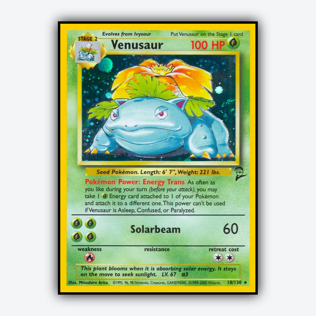 Venusaur 018/130 - Base Set 2 Set - Card Rug