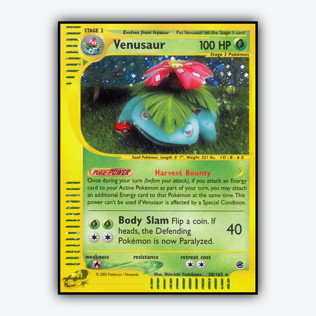 Venusaur 030/165 - Expedition Base Set - Card Rug