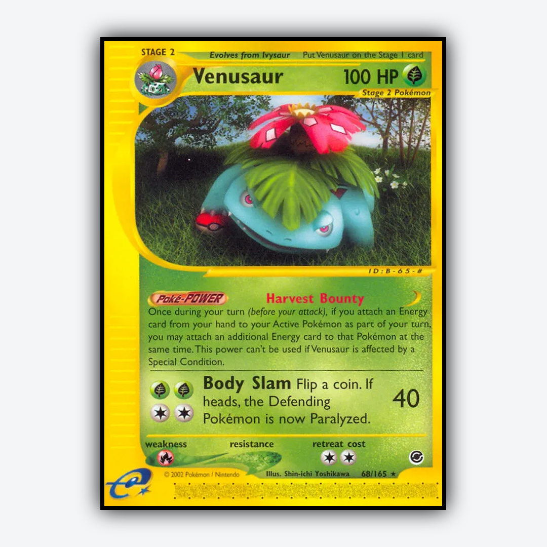 Venusaur 068/165 - Expedition Base Set - Card Rug