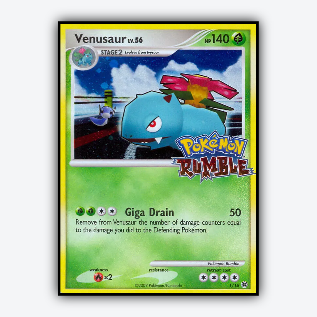 Venusaur 001/16 - Pokémon Rumble Set - Card Rug