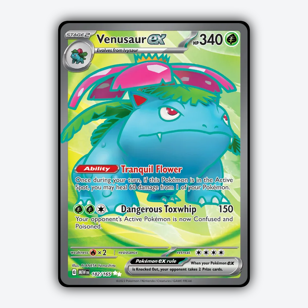 Venusaur ex #182 - 151 Set - Card Rug